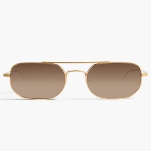 Khaite x Oliver people 1989c  Sunglasses color Gold frame Dark Brown Lenses